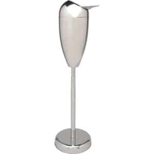 33" Tall Standing Chrome Telescopic Ashtray