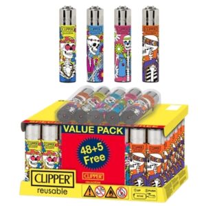 Clipper Classic Lighter with Design 48pk+5
