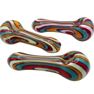 4ct 4.5" Wig Wag Spoon Hand Pipe