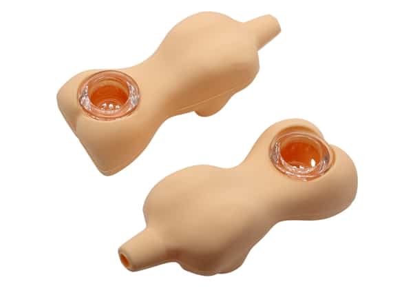10ct 4" Naked Lady Silicone Hand Pipe