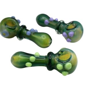 4ct 4" Marble Rim Spoon Hand Pipe