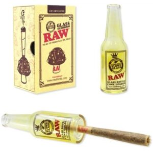 Raw Color Changing Glass Bottle Cone Holder