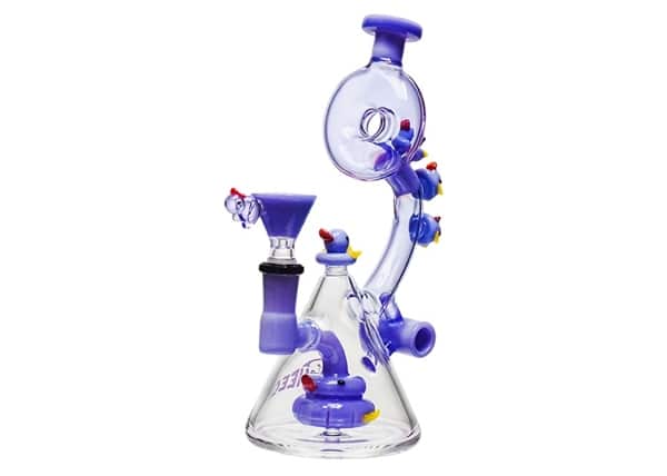 8.5" Cheech Ducks Go Round The Town Water Pipe
