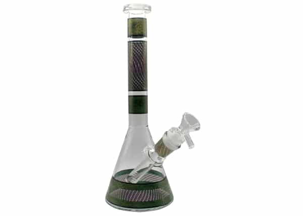 10" Glitter Design Beaker Water Pipe