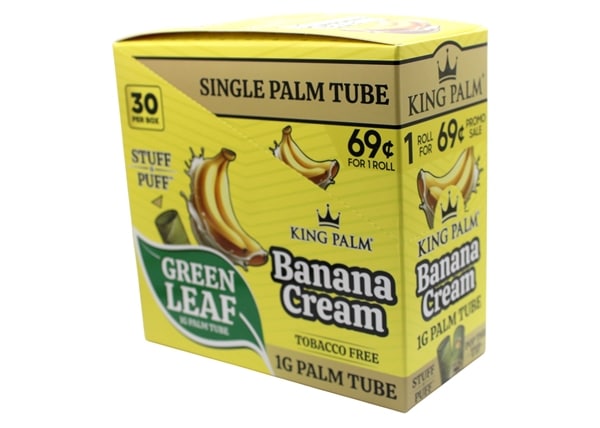King Palm 1g Palm Tubes - Banana Cream 30pk