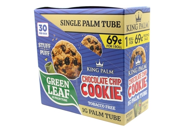 King Palm 1g Palm Tubes – Chocolate Chip Cookie 30pk