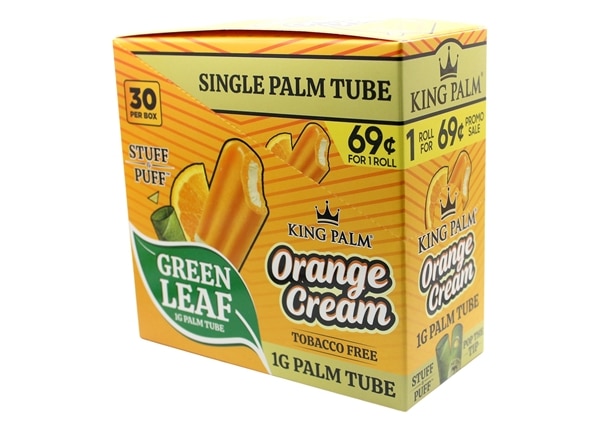 King Palm 1g Palm Tubes – Orange Cream 30pk