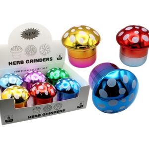Mushroom Herb Grinders 6pk