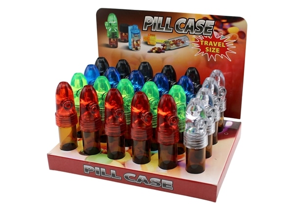 Pill Case Snuff Bullet - 71mm 24pk