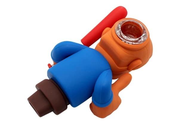Silicone Hand Pipe with Glass Bowl – Trump