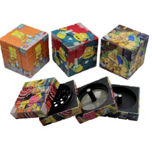 Simpsons Rubiks Cube Zinc Grinders 6pk