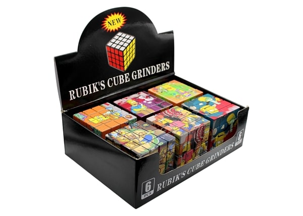 Simpsons Rubiks Cube Zinc Grinders 6pk