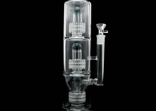 16" Triple Matrix Dome Perk Curve Water Pipe