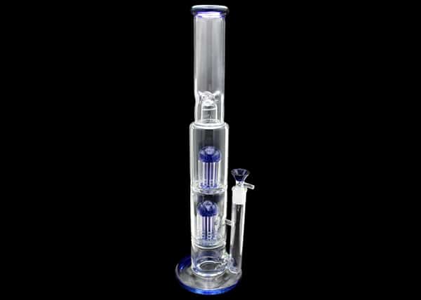 17" Double Tree Perk Straight Water Pipe