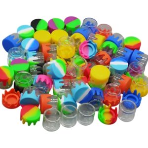 100ct 6ml Silicone Lid Concentrate Drip Jar