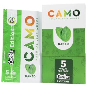 Afghan Hemp Camo Self-Rolling Natural Leaf Wraps – Naked