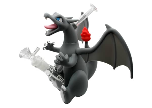 8" Charizard Dragon Silicone Glass Water Pipe