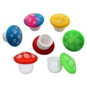 25ct Mushroom Silicone Stash Jar Assortment