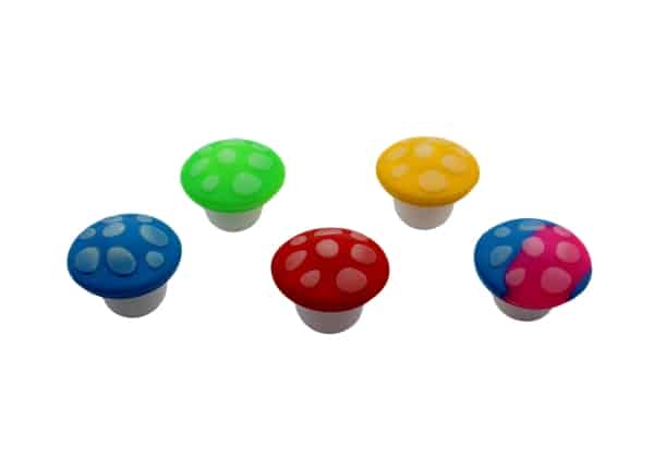25ct Mushroom Silicone Stash Jar Assortment