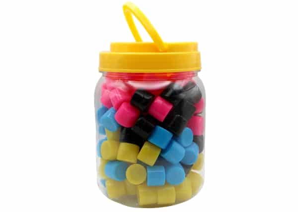 1ml Mini Silicone Stash Jar Assortment 130pk