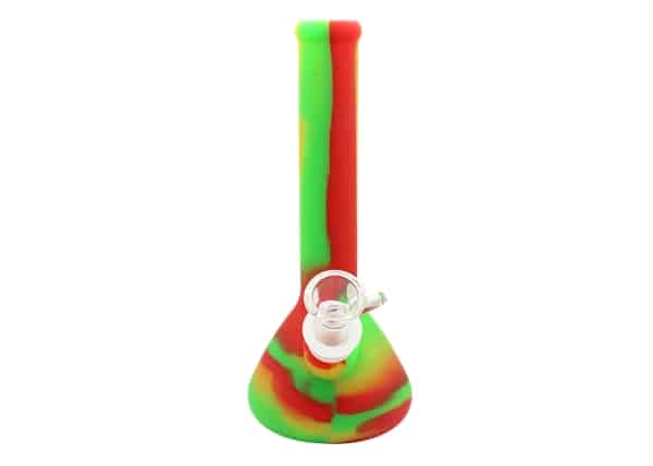4ct 8" Silicone Beaker Water Pipe Assortment