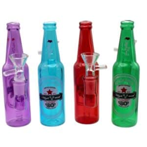5ct 6" Mini Beer Bottle Water Pipe Assortment