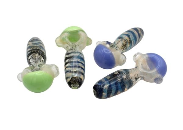 4ct 4" Fuming Frit Hive Hand Pipe